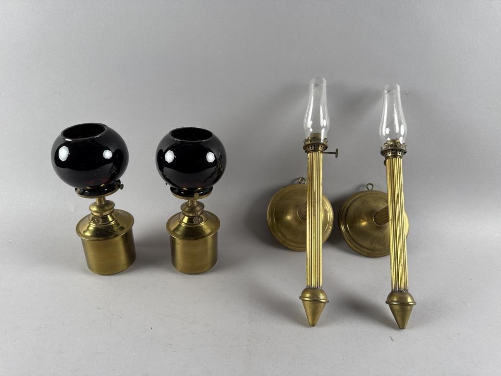 TWO PAIRS OF LIGHTING 19th Century (1 of 8)