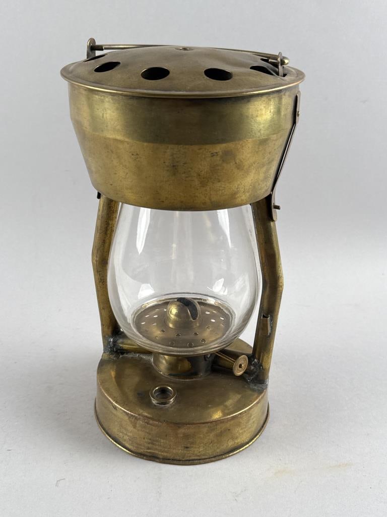 N.B. ROSS CARRIAGE LIGHTER AND HEATER 19th Century Height 10.5". Diameter 6". (1 of 7)