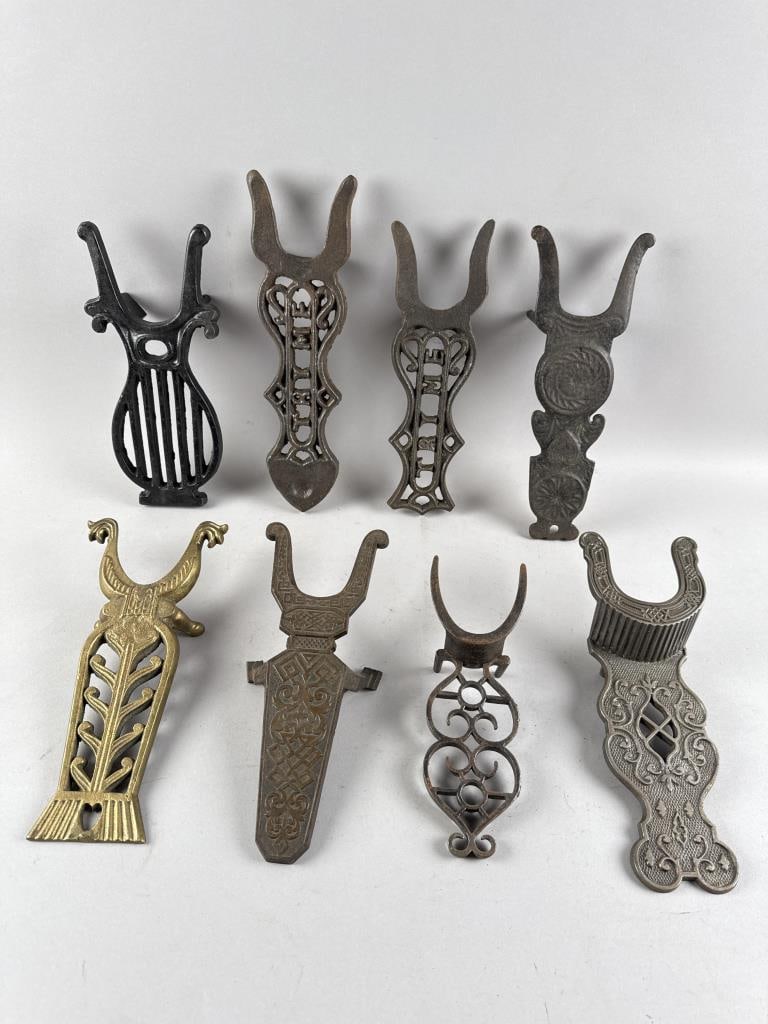 EIGHT CAST IRON BOOTJACKS Late 19th/Early 20th Century Lengths from 9.5" to 11.25". (1 of 5)