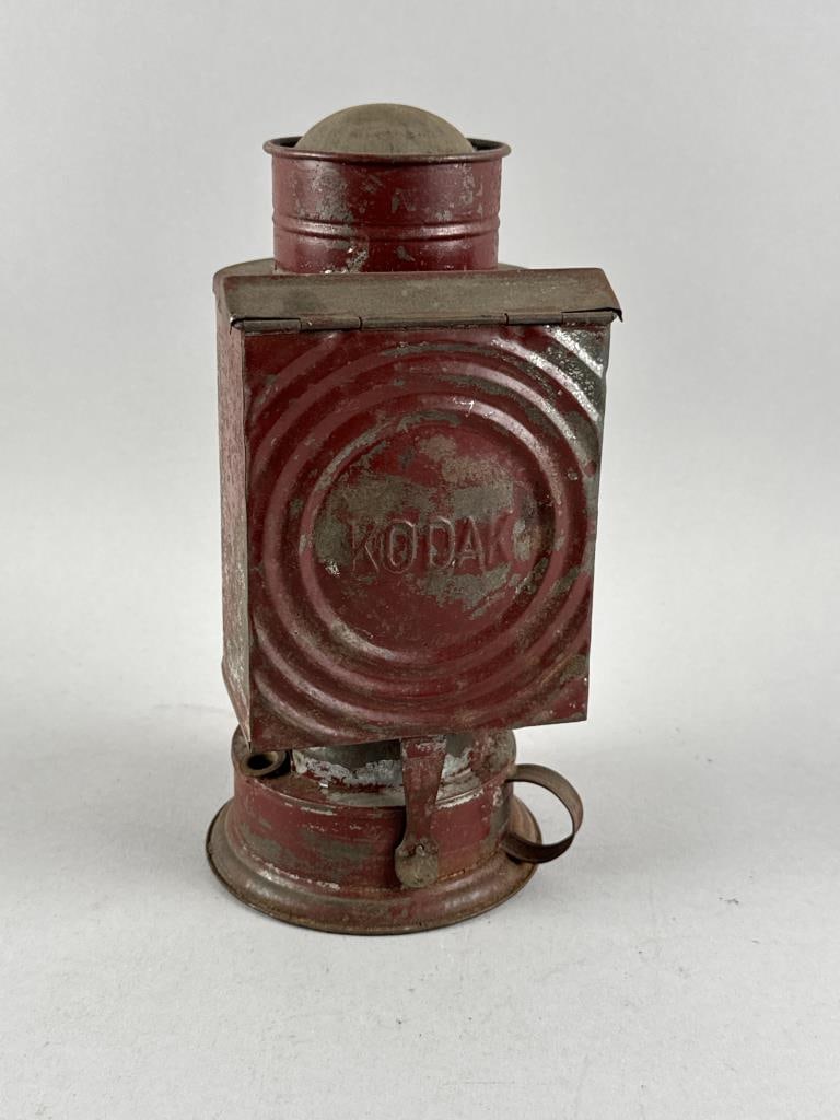 KODAK PHOTOGRAPHY DARK ROOM LANTERN Late 19th/Early 20th Century Height 9". (1 of 3)