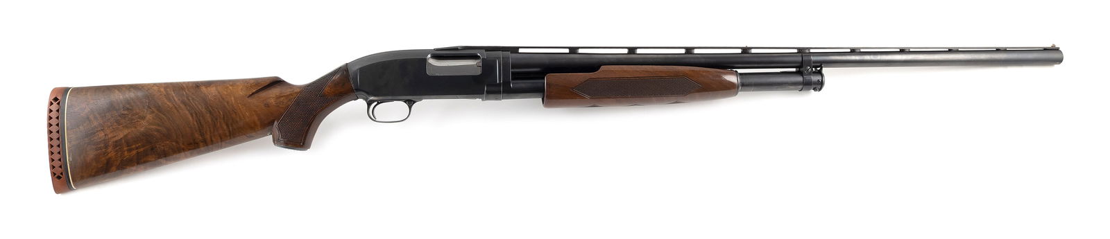 * WINCHESTER MODEL 12 SLIDE-ACTION SHOTGUN 20th Century Length of pull 14.75". Length of barrel 30".: * WINCHESTER MODEL 12 SLIDE-ACTION SHOTGUN20th Century12-ga., Serial #1317768. Choked Full.* This gun will only be delivered to holders of a Federal Firearms Dealer's License. Please be aware of licen