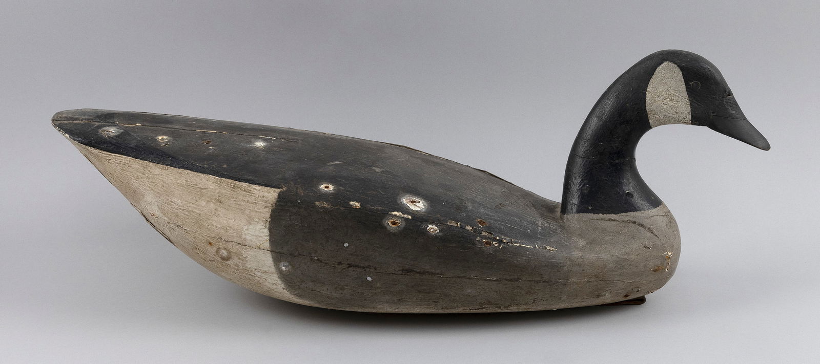 NEW JERSEY CANADA GOOSE DECOY 20th Century Length 23". (1 of 3)