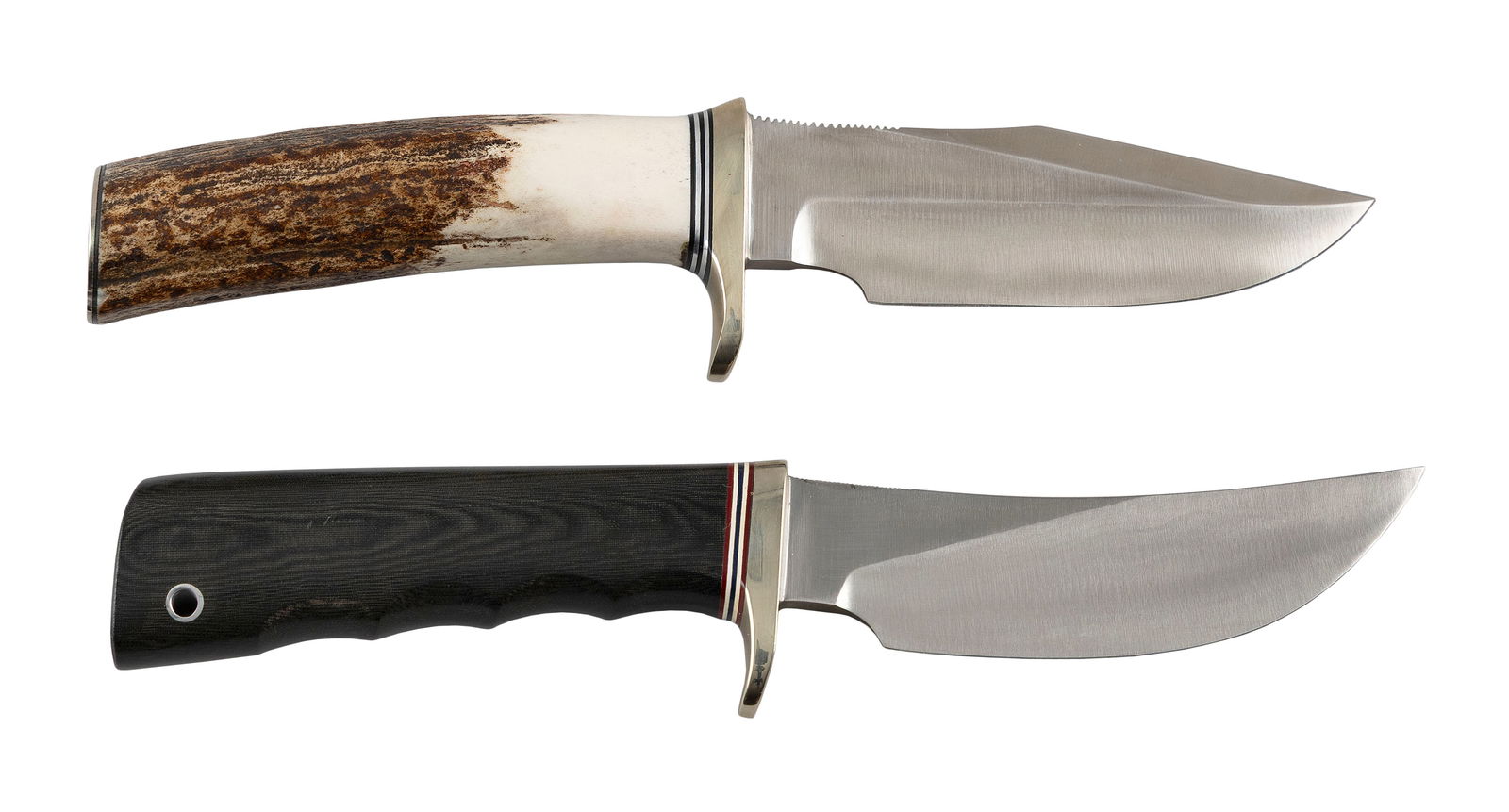 TWO RANDALL KNIVES Late 20th Century Lengths 8.5" and 9". (1 of 3)