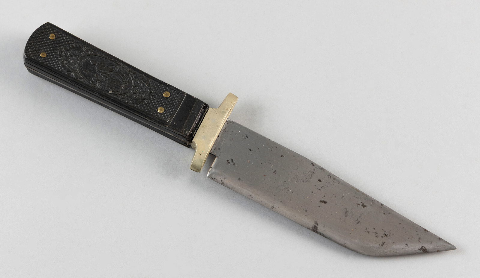 M. HUNTER & SON BOWIE-STYLE KNIFE England, 19th Century Length 11". (1 of 3)