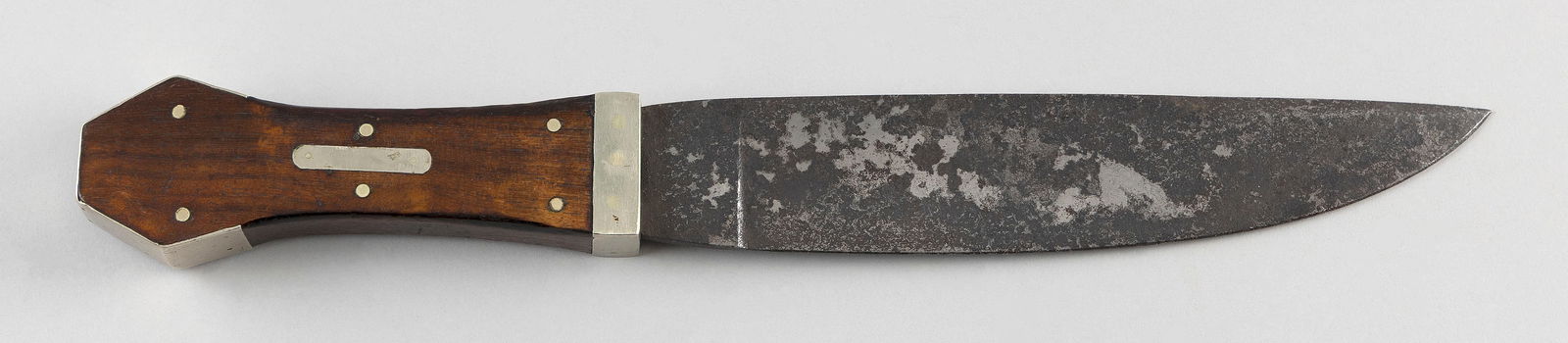 REPRODUCTION COFFIN-HANDLED KNIFE 20th Century Length 13.75". (1 of 1)