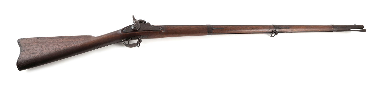 U.S. CIVIL WAR CONTRACT MUSKET 19th Century Total length 56".: U.S. CIVIL WAR CONTRACT MUSKET19th Century.58 cal., no Serial #.It is the bidder's responsibility to have full knowledge of their own local laws and regulations on firearms, and furthermore if it is l