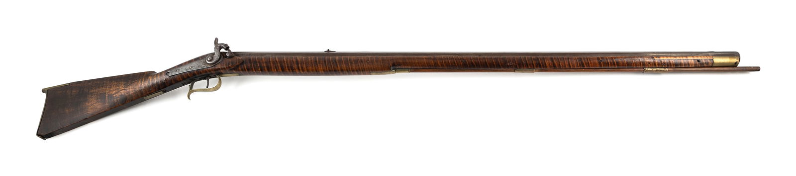 TRUITT BROTHERS & CO. KENTUCKY RIFLE 19th Century Length of barrel 39". Total length 54.5". (1 of 1)