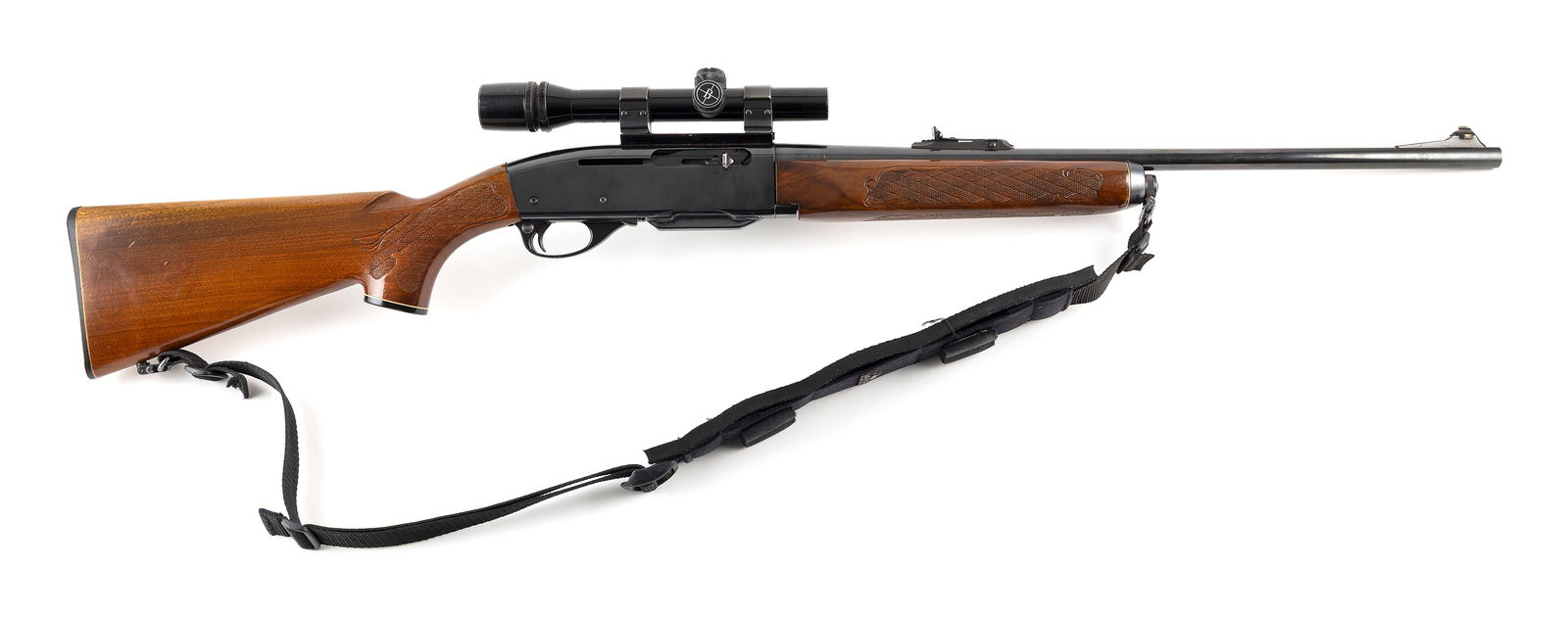 * REMINGTON MODEL 742 WOODSMASTER SEMI-AUTOMATIC RIFLE 20th Century Length of barrel 22". Total (1 of 2)