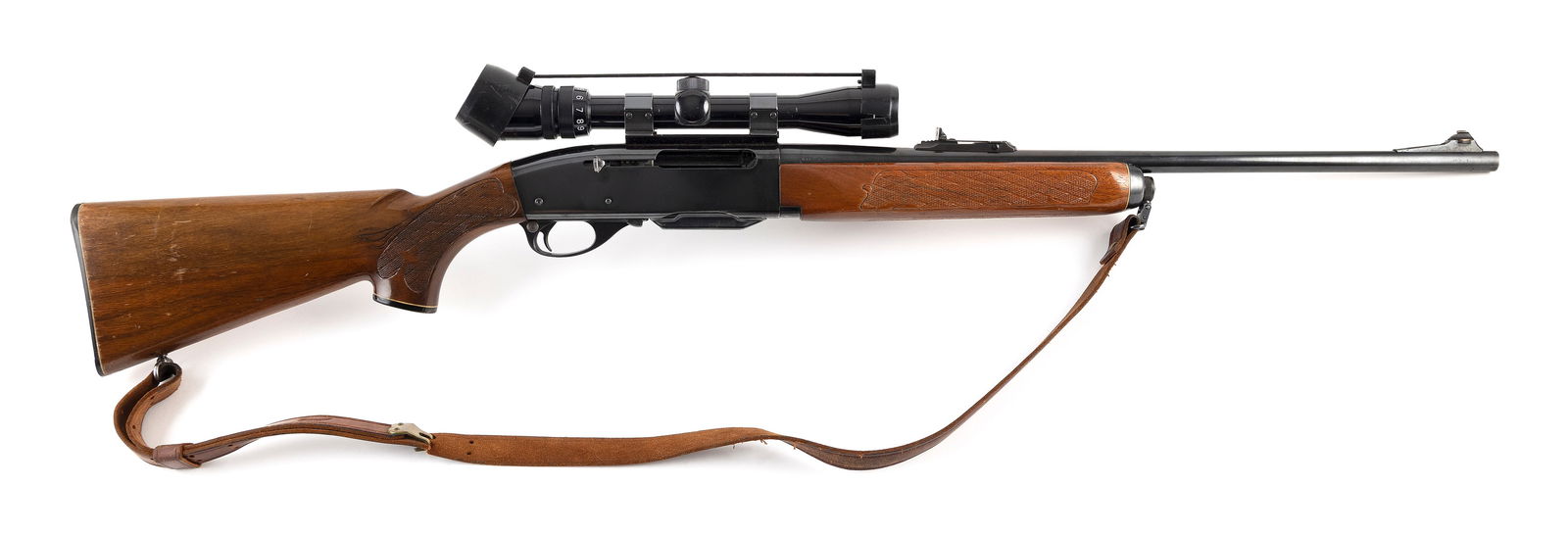 * REMINGTON MODEL 742 WOODSMASTER SEMI-AUTOMATIC RIFLE 20th Century Length of barrel 22". Total (1 of 2)