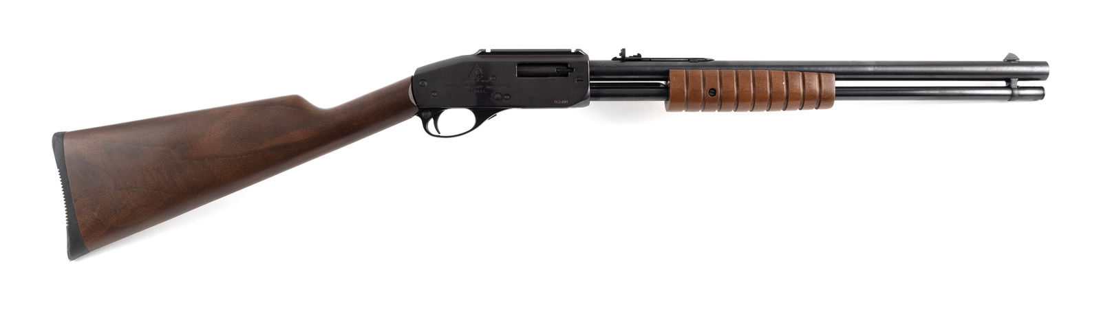 * TIMBER WOLF SLIDE-ACTION RIFLE 20th Century Length of barrel 18.5". Total length 37". (1 of 2)