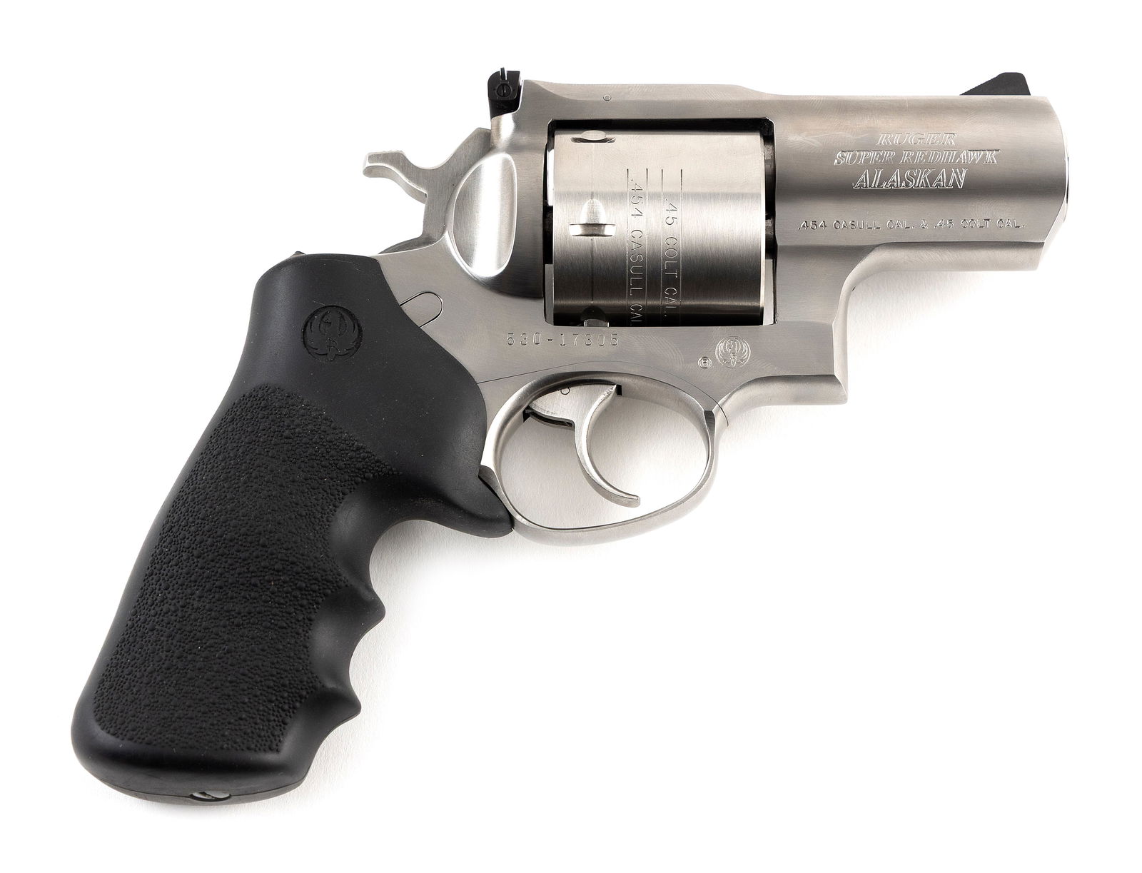 * RUGER SUPER REDHAWK ALASKAN REVOLVER Contemporary Length of barrel 2.5". Total length 8". (1 of 1)