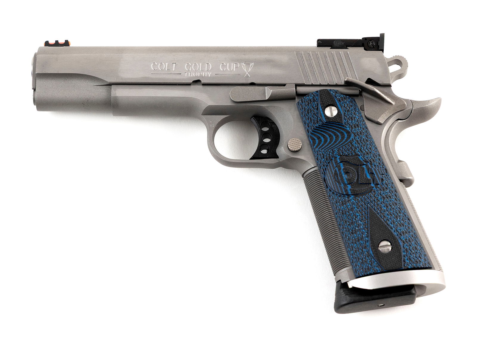 * COLT GOLD CUP TROPHY GOVERNMENT MODEL SEMI-AUTOMATIC PISTOL Contemporary Length of barrel 5". (1 of 1)