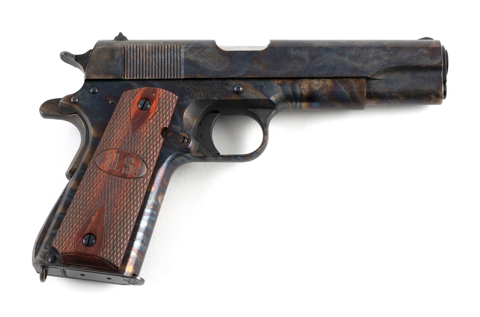 * AUTO-ORDNANCE 1911A1 SEMI-AUTOMATIC PISTOL Contemporary Length of barrel 5". Total length 8.5". (1 of 1)