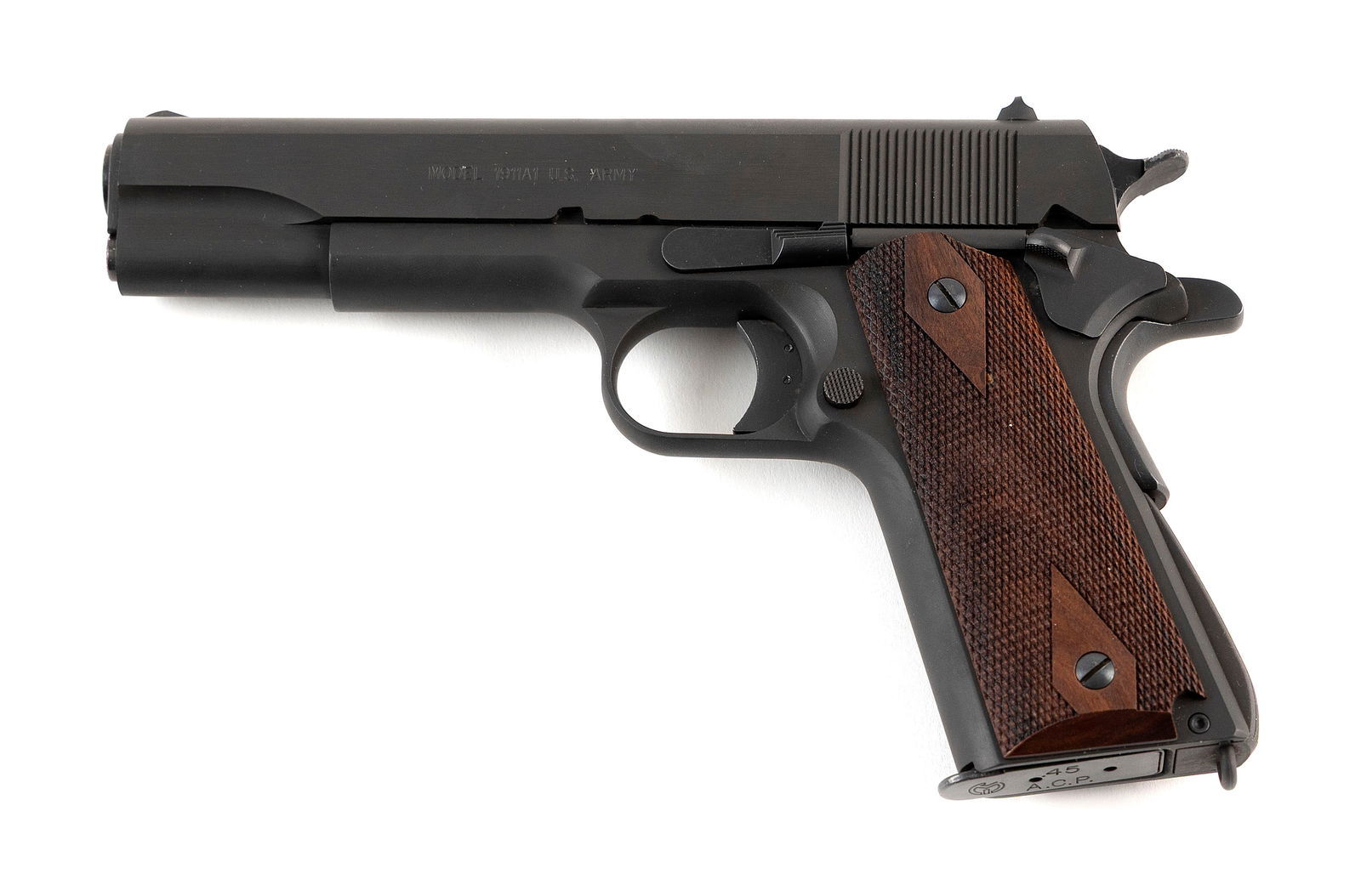 * AUTO-ORDNANCE U.S. MODEL 1911A1 SEMI-AUTOMATIC PISTOL 20th Century Length of barrel 5". Total (1 of 1)