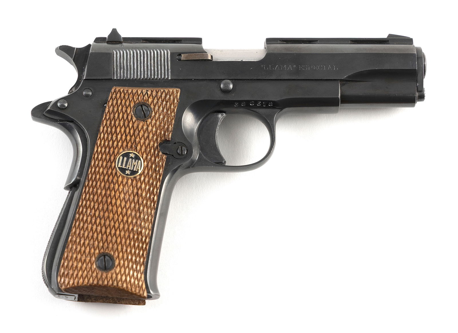 * LLAMA ESPECIAL SEMI-AUTOMATIC PISTOL 20th Century Length of barrel 3.5". Total length 6". (1 of 1)