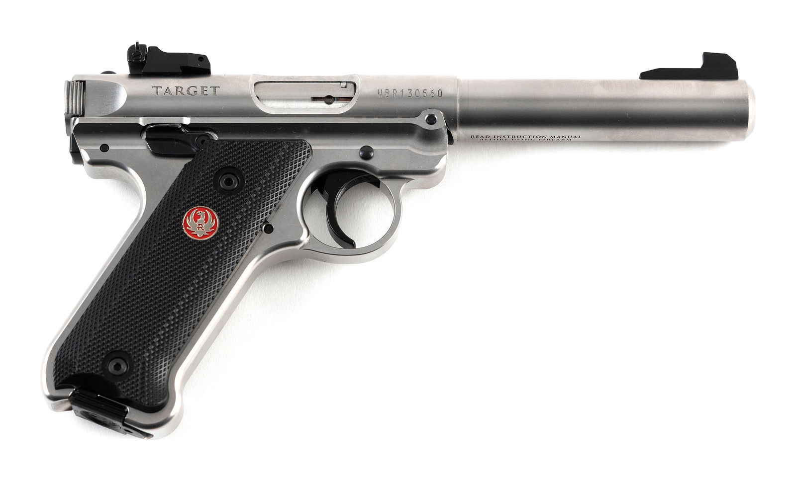 * RUGER MARK IV SEMI-AUTOMATIC PISTOL Contemporary Length of barrel 5.5". Total length 9.5". (1 of 1)