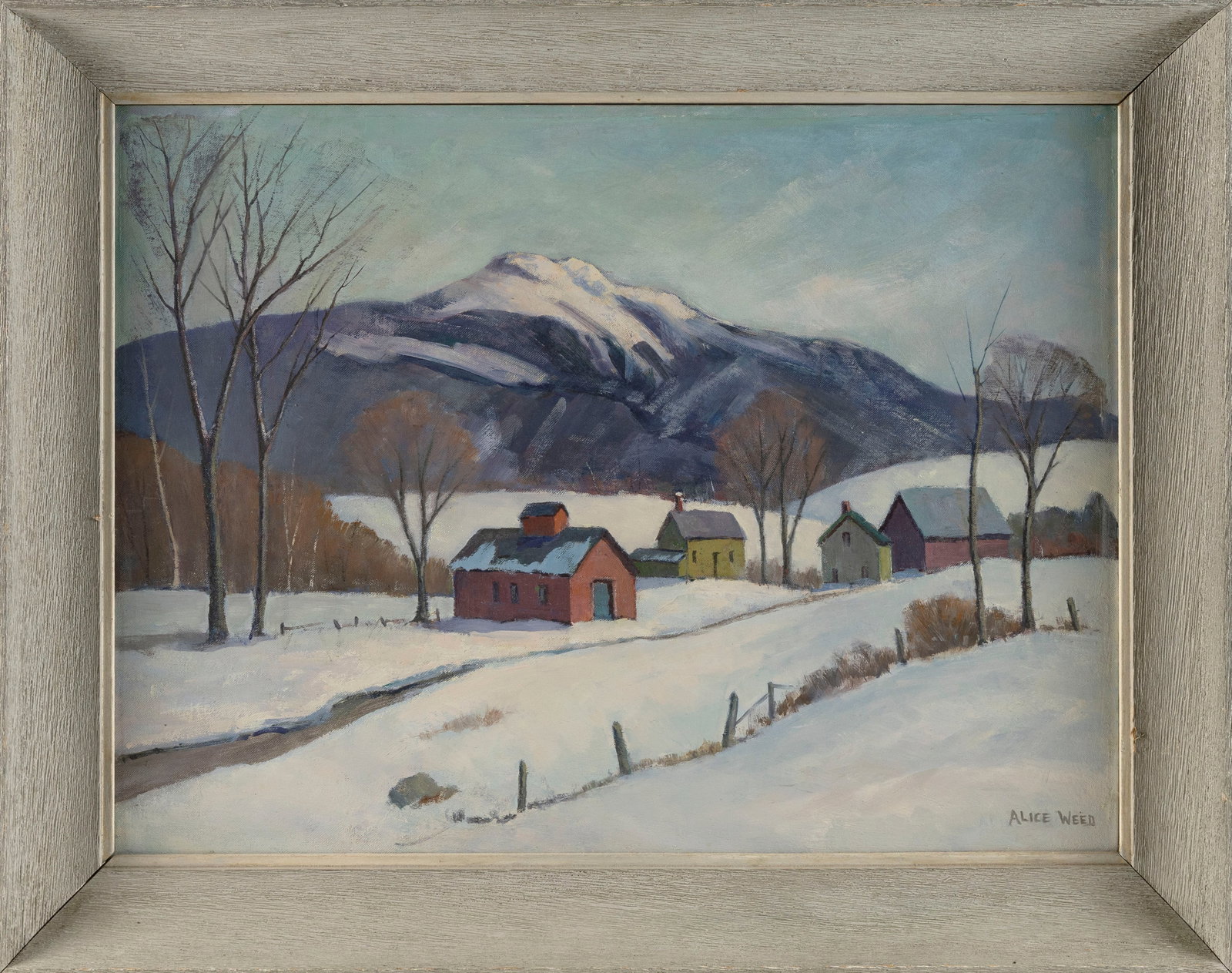 ALICE WEED (Massachusetts, Early 20th Century), "Mount Mansfield from Pleasant Valley" (Vermont)., (1 of 2)