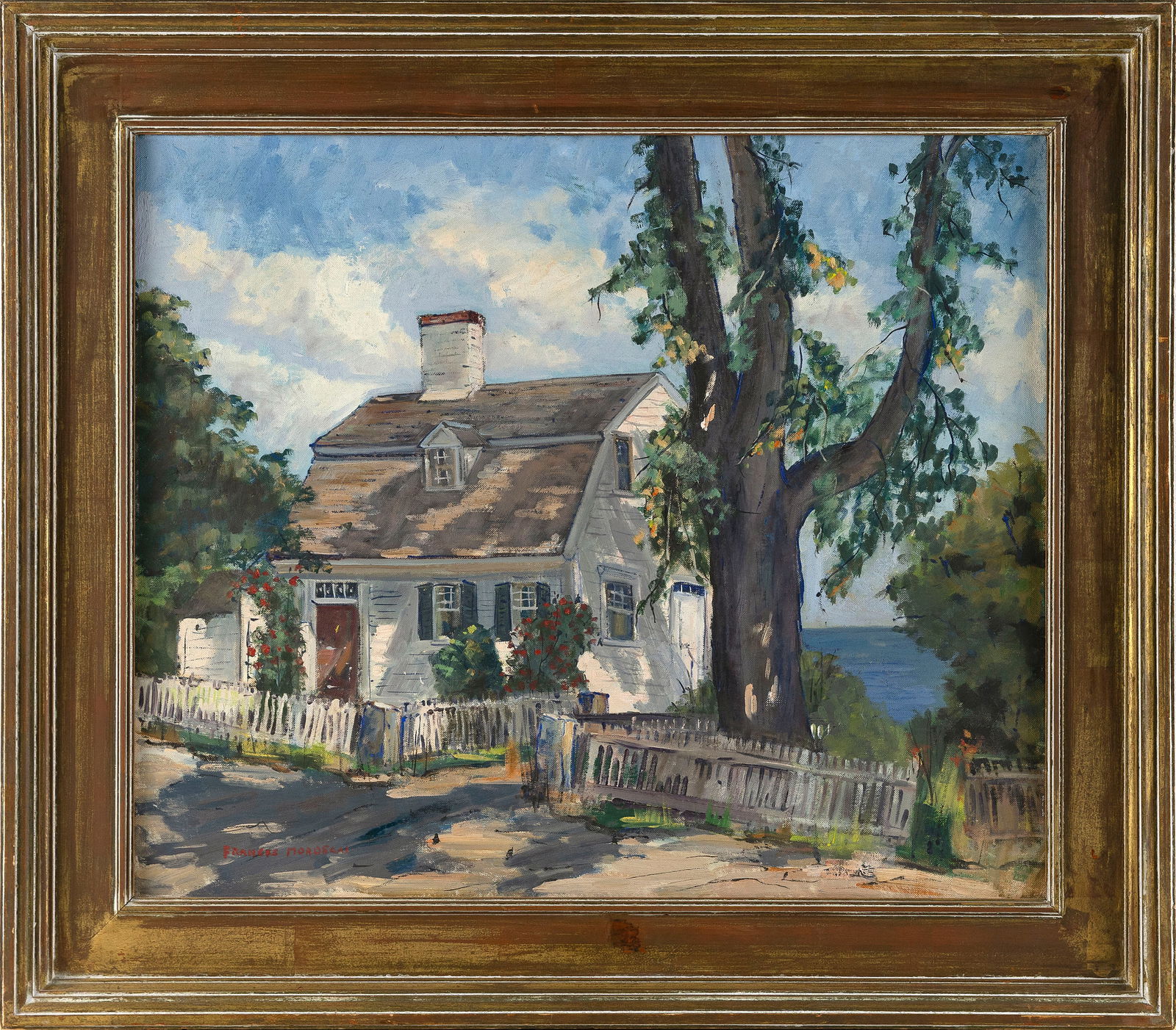 FRANCES MORDECAI (America, 20th Century), Gambrel-roofed cottage, possibly Rockport, Massachusetts., (1 of 1)