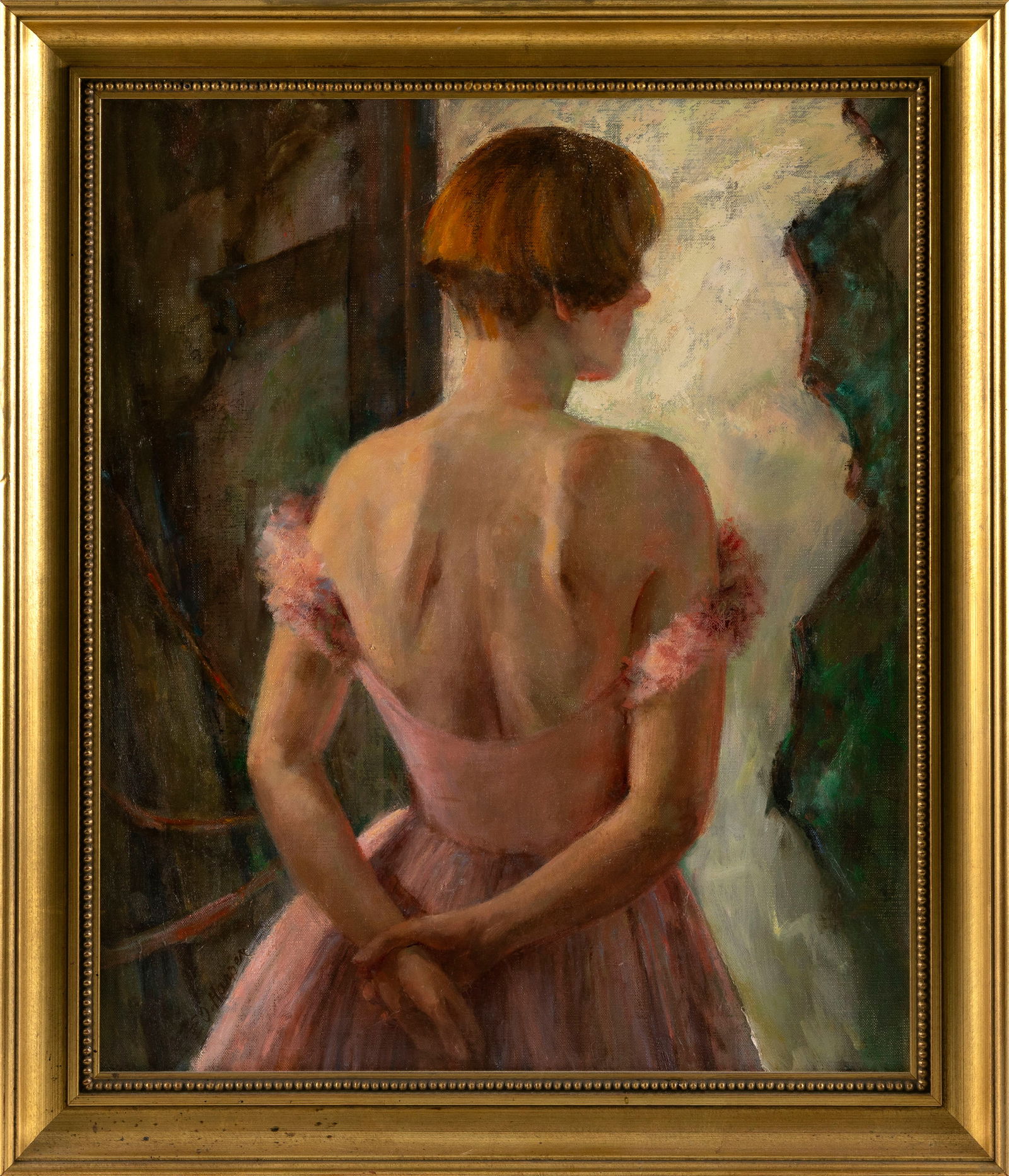 ELEANOR O'NEIL HARPER (Massachusetts, 1920-2006), Portrait of a young lady., Oil on canvas, 24" x: ELEANOR O'NEIL HARPER Massachusetts 1920-2006 Portrait of a young lady. Signed lower left "E.O. Harper". Oil on canvas, 24" x 20". Framed 28.5" x 24.5".