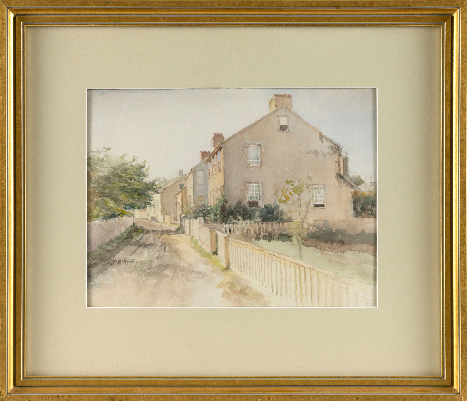 JANE BREWSTER REID (New York/Illinois, 1862-1966), Nantucket houses., Watercolor on paper, 8.75" x (1 of 2)