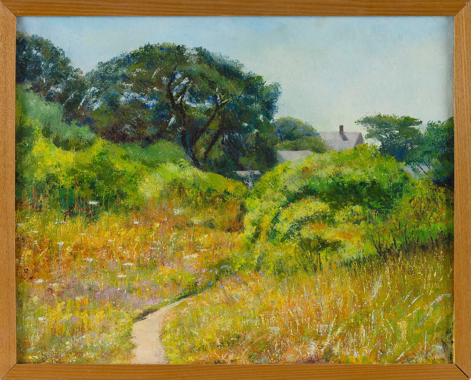 WILHELMINA "BILLIE" DA ROZA (MILLER) (Massachusetts, 1913-1988), Footpath on Conwell Street, (1 of 1)