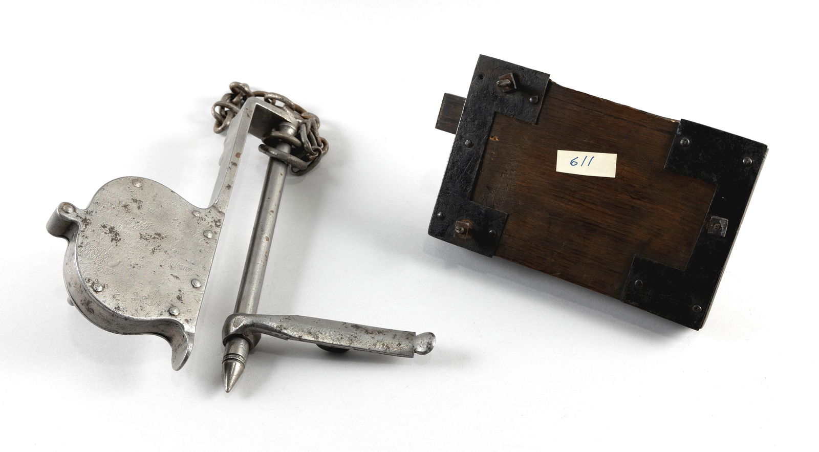 TWO UNUSUALLY LARGE ANTIQUE LOCKS 19th and Possibly Early 20th Century (1 of 1)