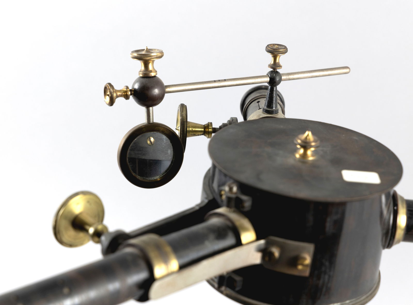 LACQUERED AND PAINTED BRASS SPECTROSCOPE Germany, Late 19th Century Height approx 18". Width approx. (1 of 2)