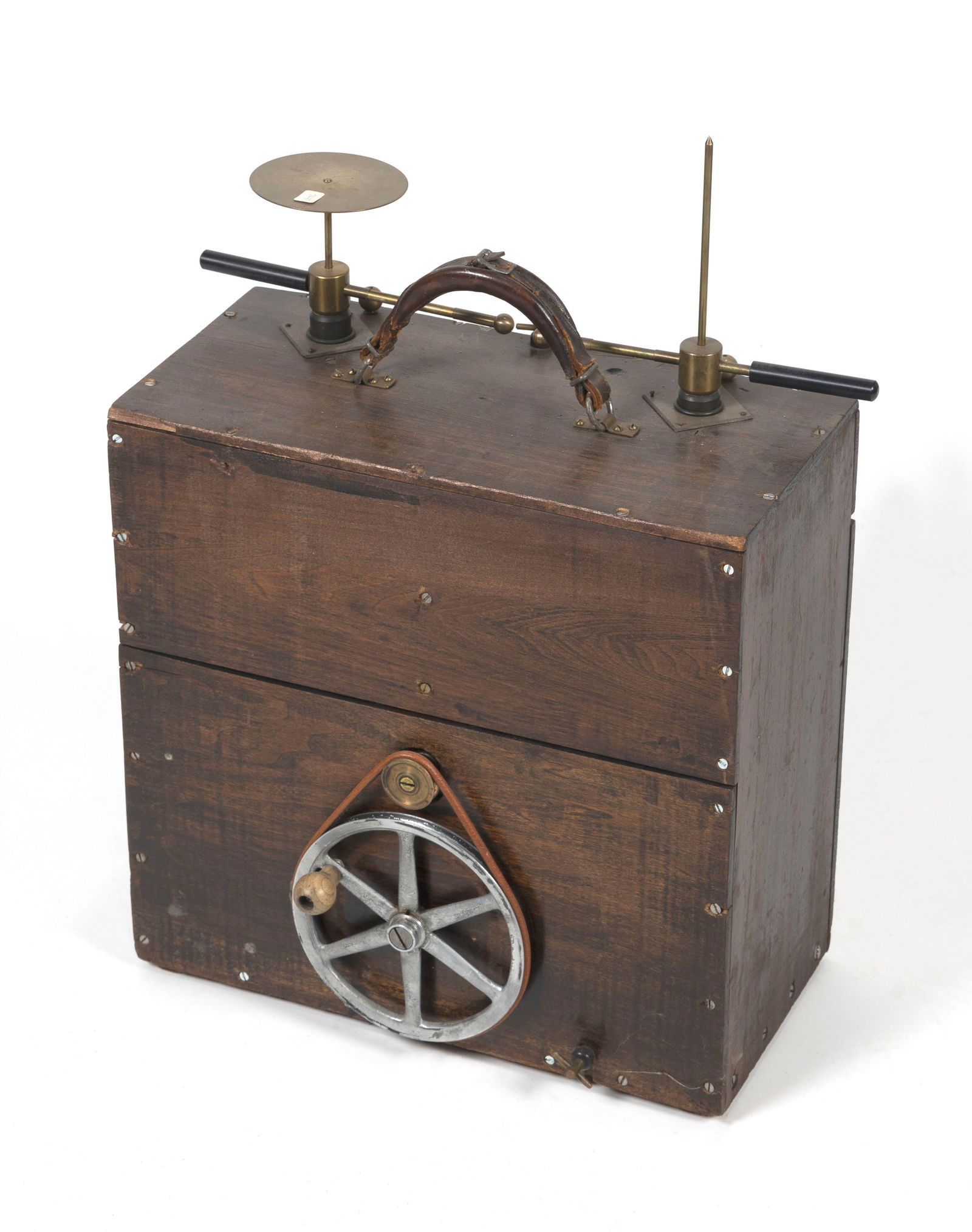 TOEPLER-HOLTZ ELECTROSTATIC GENERATOR Early 20th Century Height 23". Width 17". Depth approx. 9". (1 of 3)