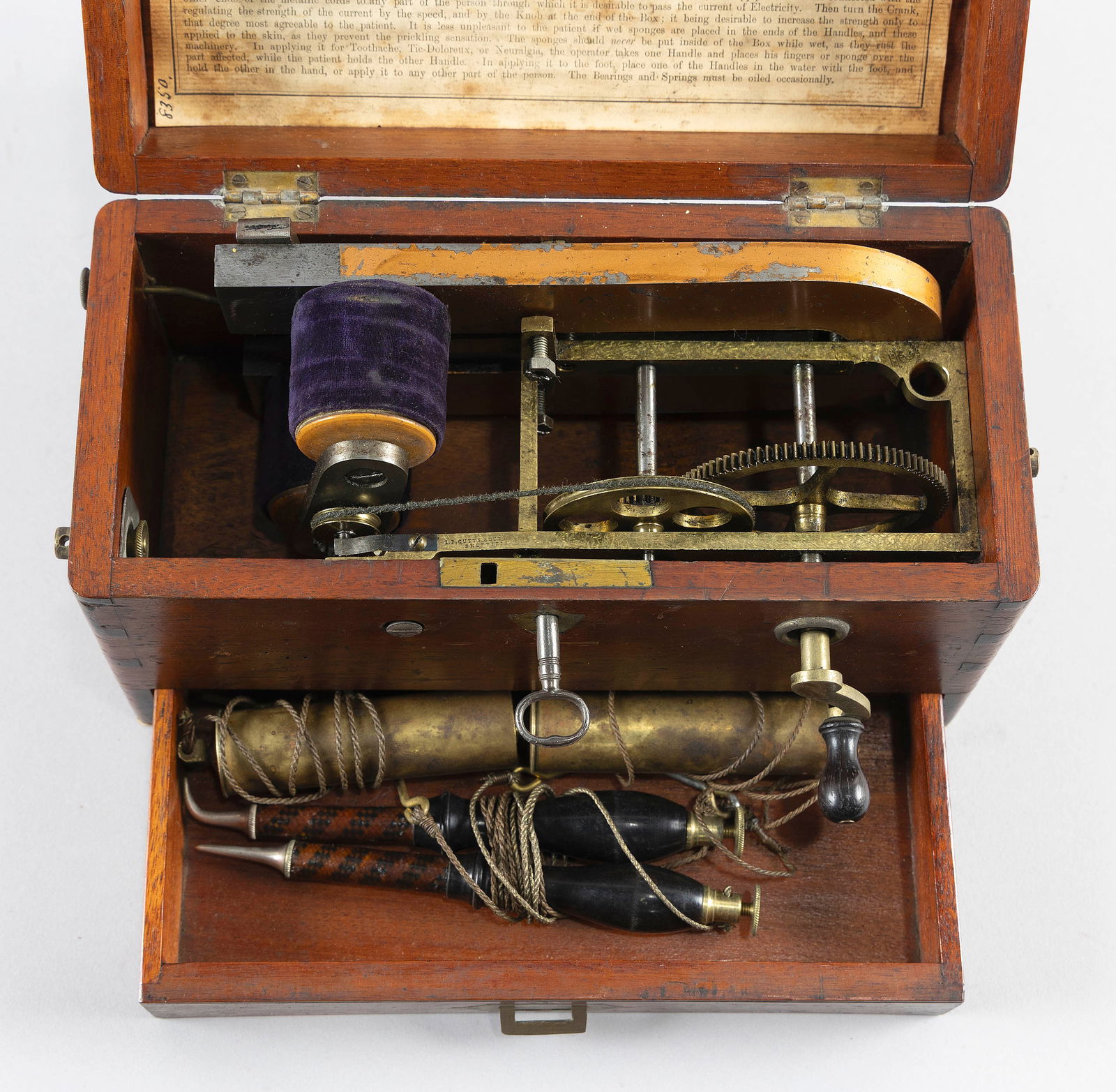 J.P. CUTTS SUTTON & SON IMPROVED ELECTRIC-MAGNETO MACHINE Sheffield, England, Mid- to Late 19th (1 of 5)