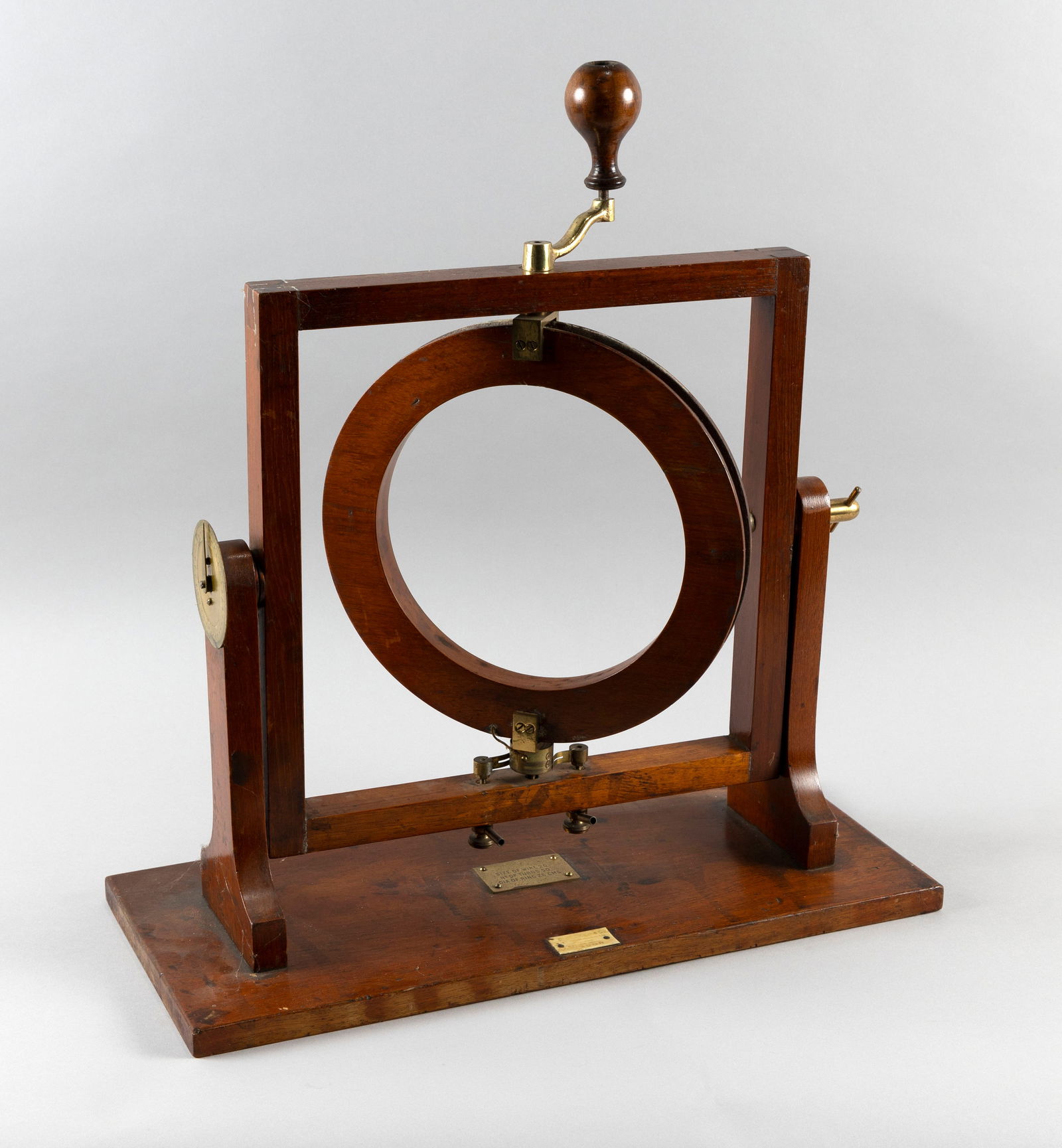 F.E. BECKER & CO. EARTH INDUCTION DEVICE London, 19th Century Height 17.5". Width 20". Depth 8.5". (1 of 5)