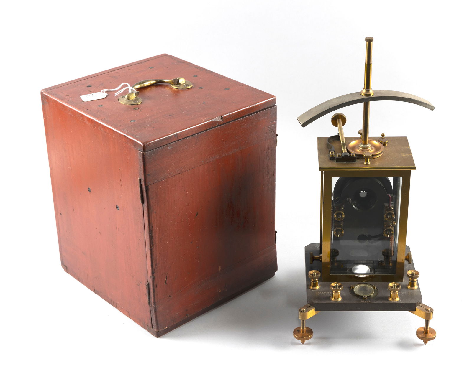 ELLIOTT BROS. ASTATIC MOVING MAGNET REFLECTING GALVANOMETER WITH CASE London, Late 19th/Early 20th (1 of 8)