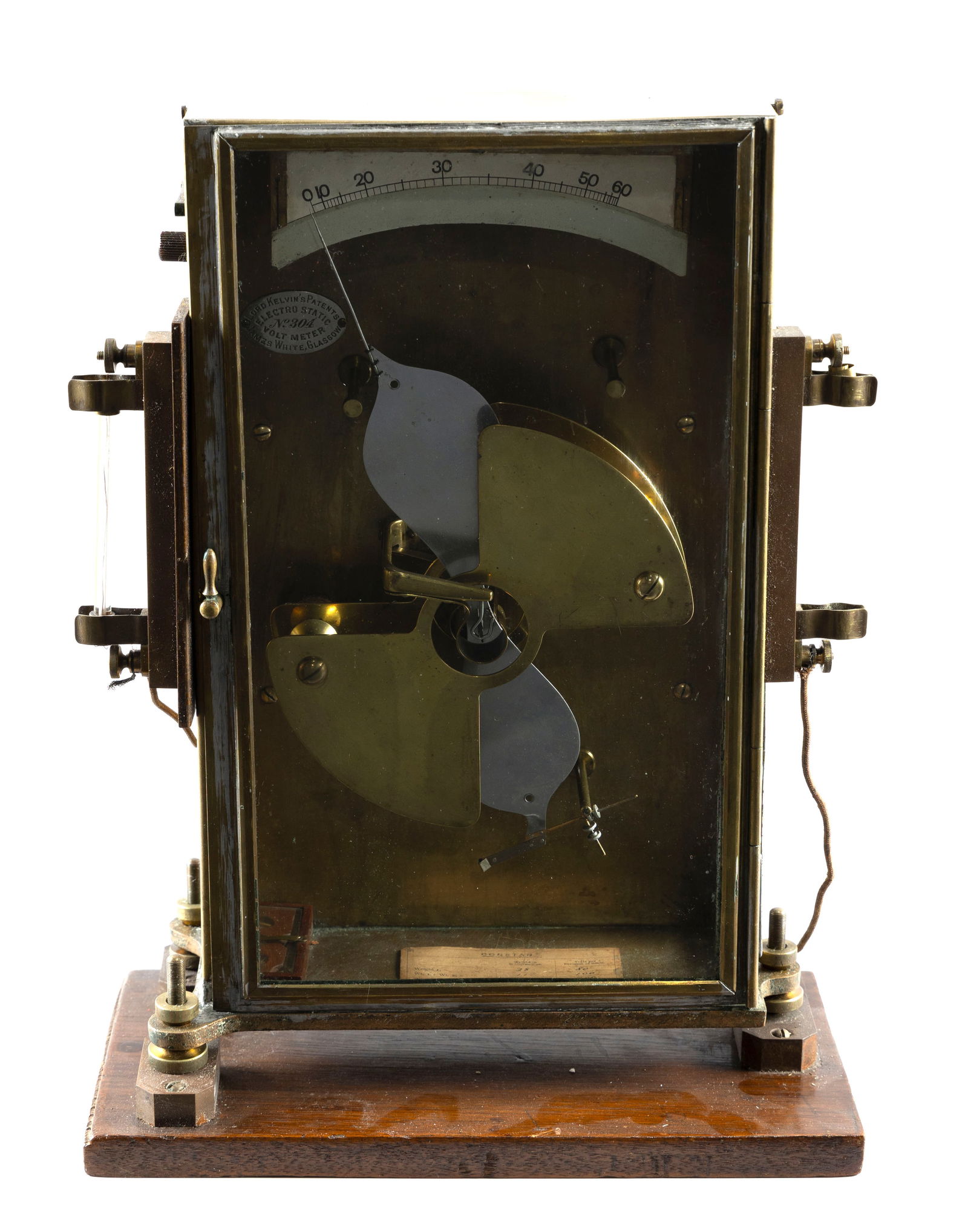 KELVIN'S PATENT ELECTROSTATIC VOLT METER Late 19th Century Height 17.5". Base 13" x 6.5". (1 of 8)