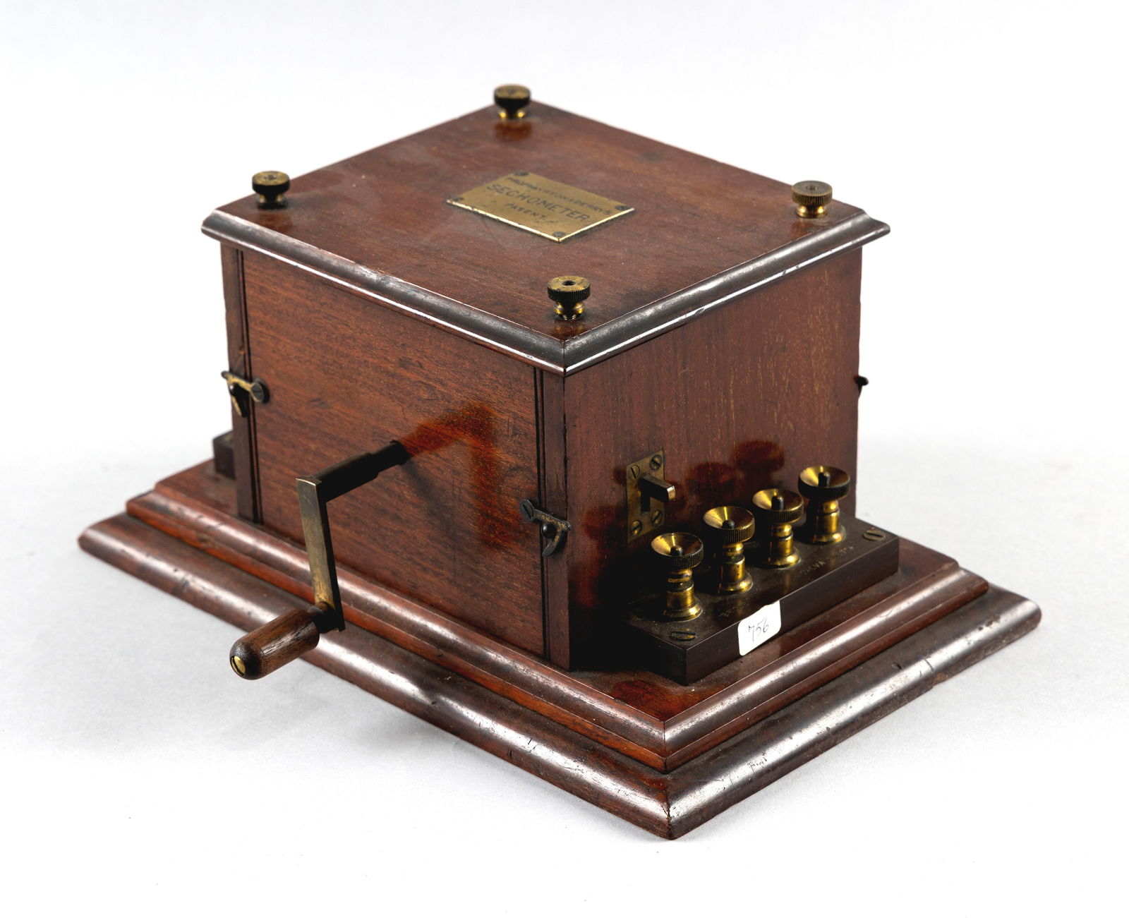 PROFS. AYRTON & PERRY'S SECHOMETER London, Late 19th Century Height 5.5". Width 12". Depth 7.25" (1 of 6)