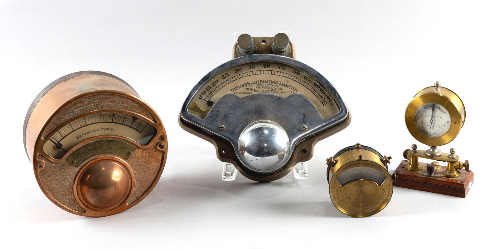 FOUR ELECTRICITY METERS Late 19th/Early 20th Century (1 of 2)