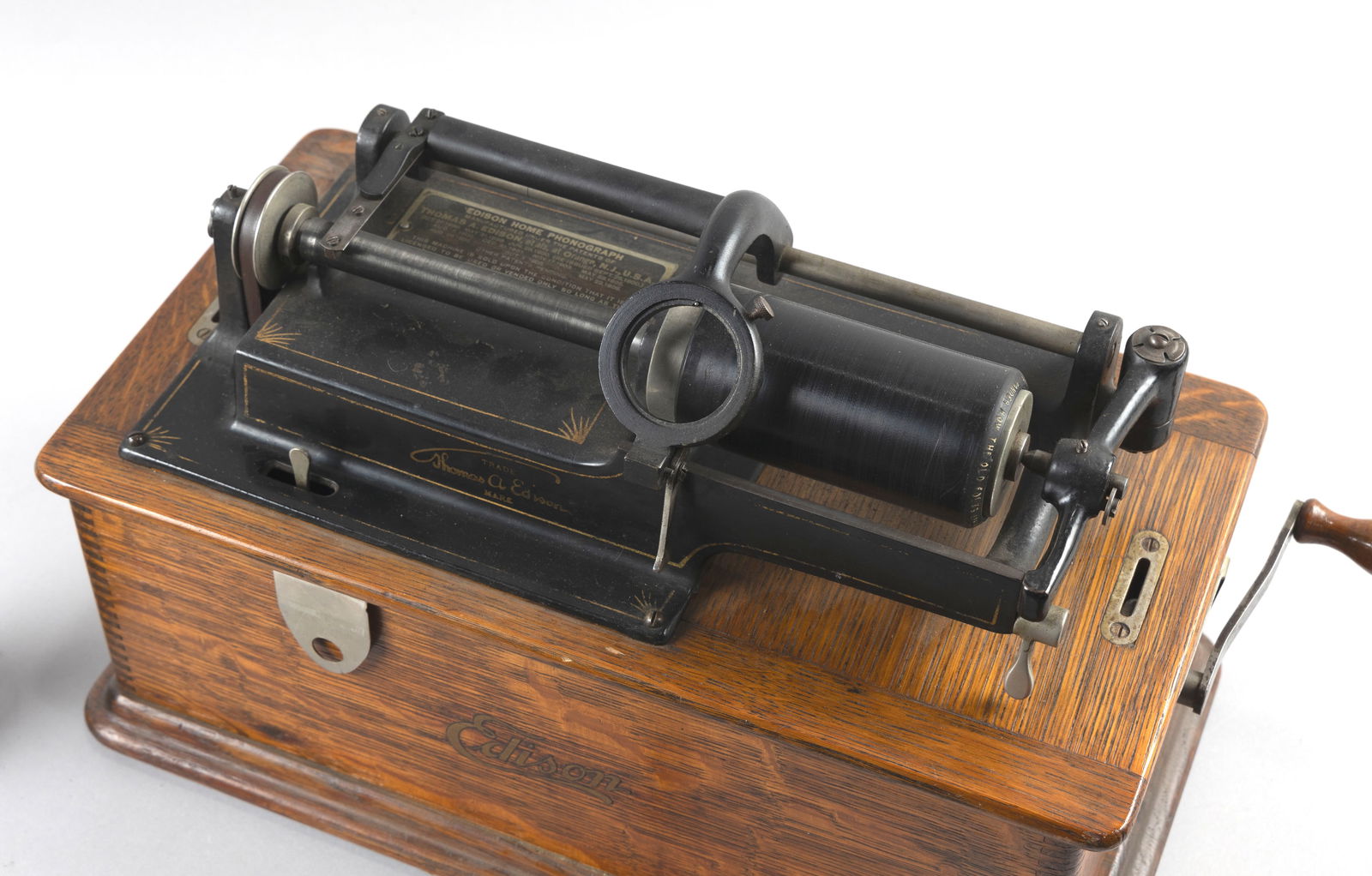 EDISON HOME PHONOGRAPH WITH MODEL C REPEATER New Jersey, Early 20th Century Horn length 10". (1 of 4)