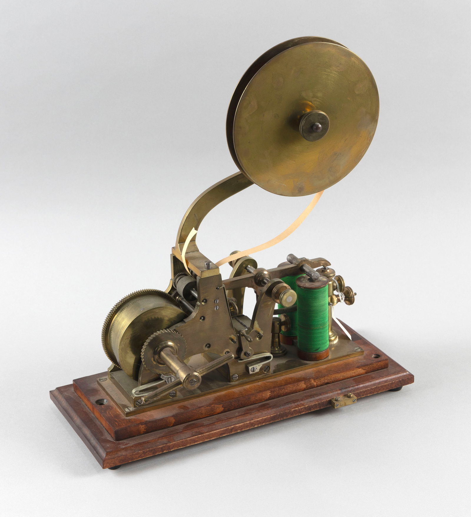 EARLY RELIEF WRITER (TELEGRAPH RECORDER) BY JOHANN MICHAEL EKLING Austria, Circa 1866 Height 15.25". (1 of 4)