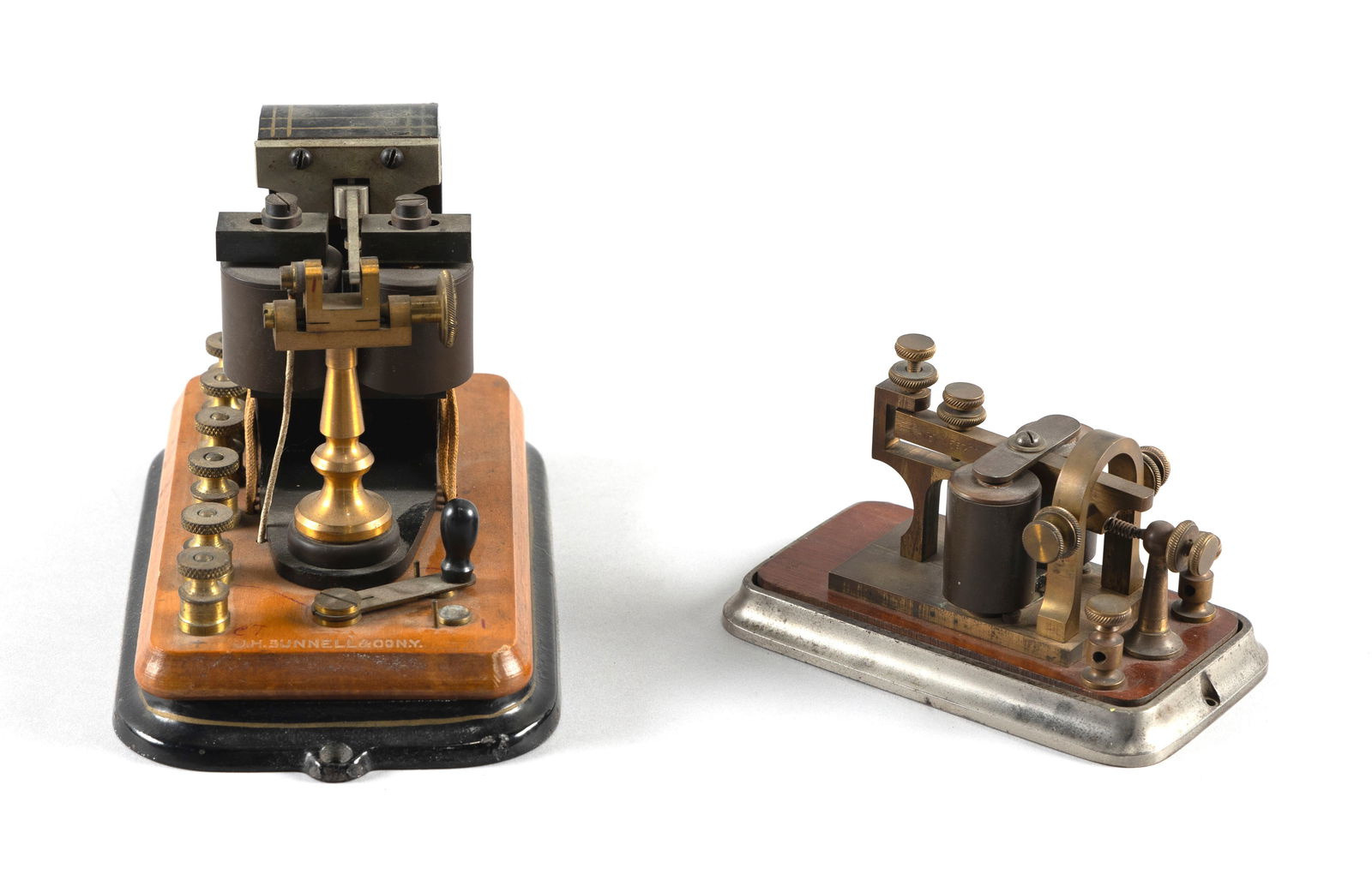 J.H. BUNNELL & CO. TELEGRAPH POLARIZED RELAY AND SOUNDER New York, Late 19th Century (1 of 6)