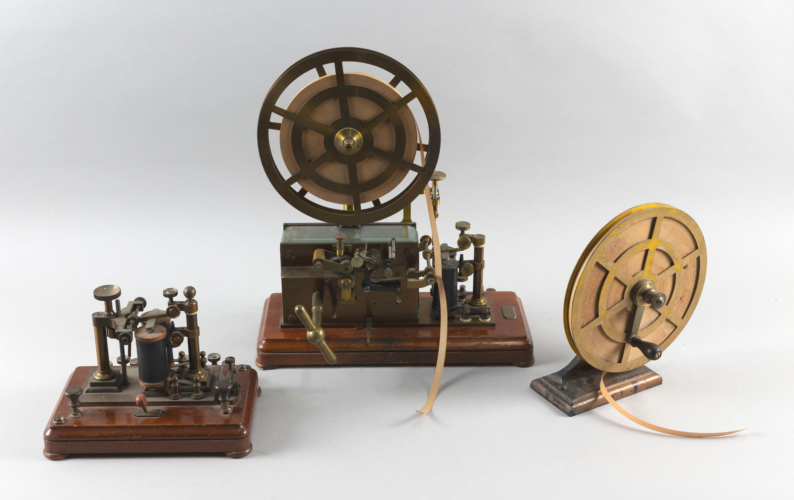 L.M. ERICSSON & CO. TWO-PART MORSE TELEGRAPH SET Germany and Sweden, Circa 1880s Height 16.5". Width (1 of 11)