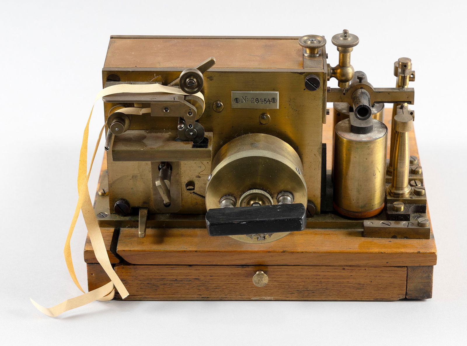 BRONZE TELEGRAPH RECEIVER Late 19th Century Height 8". Width 11". Depth 10". (1 of 1)