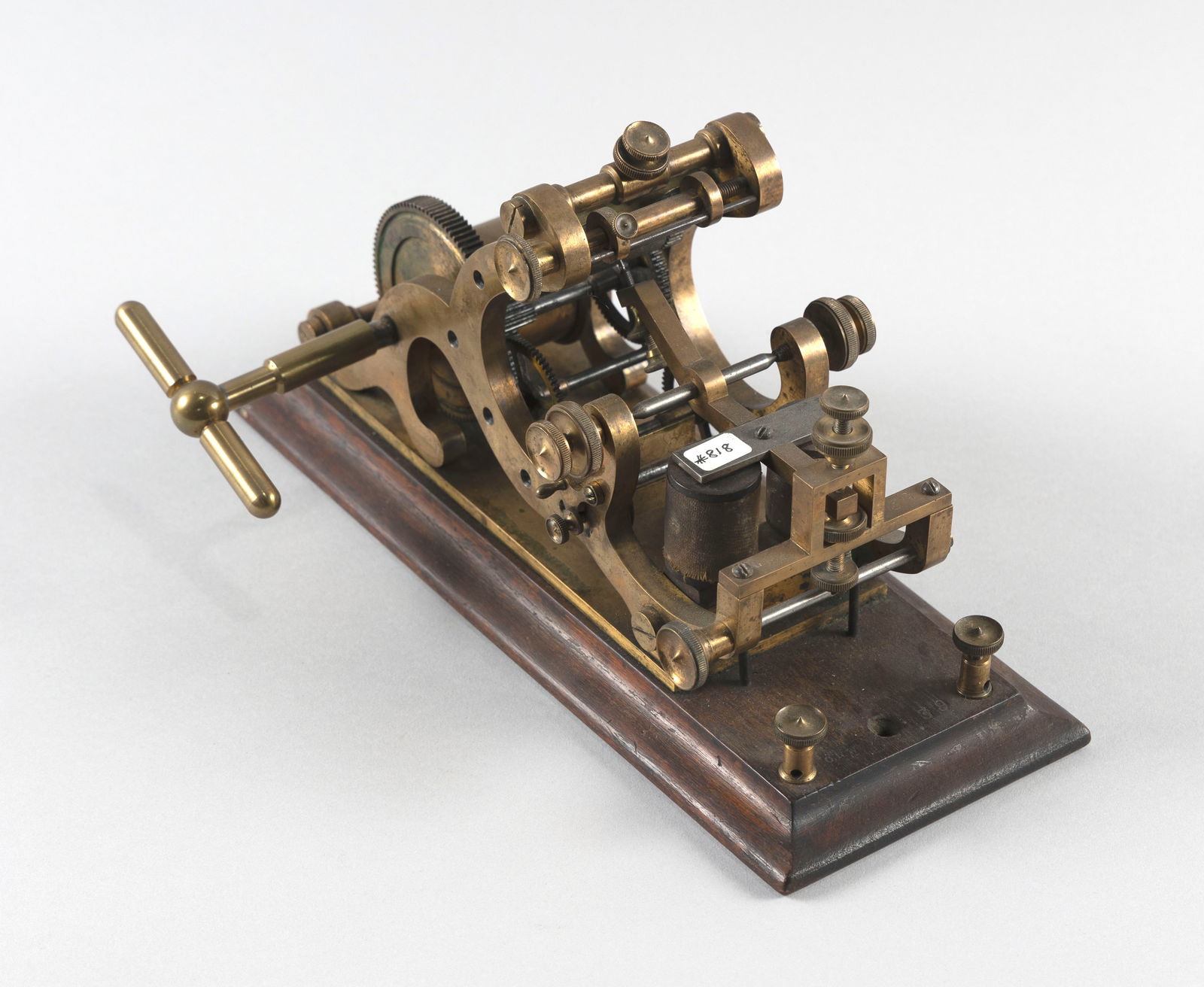 MORSE TELEGRAPH EMBOSSING REGISTER Late 19th Century Height 7". Length 12.5". Width 5" (not (1 of 5)