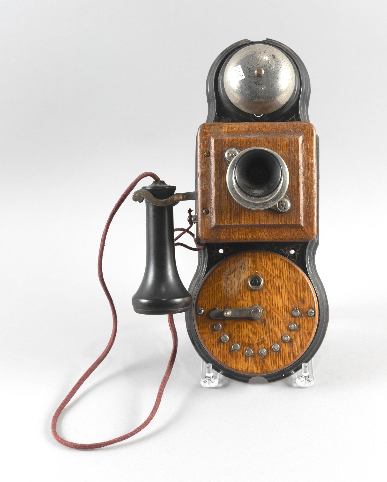 COUCH & SEELEY FIRE ALARM PULL STATION AND TELEPHONE Boston, Early 20th Century Height 15". Width (1 of 4)