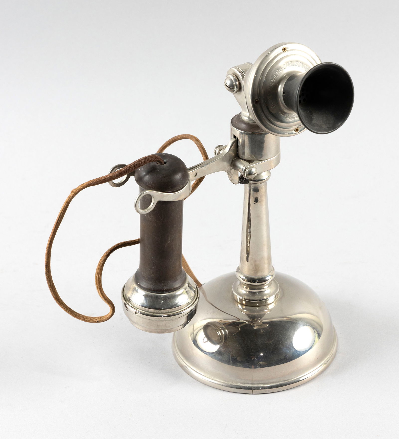 STROMBERG CARLSON CANDLESTICK TELEPHONE Chicago, Late 19th/Early 20th Century Height 11.5". (1 of 3)