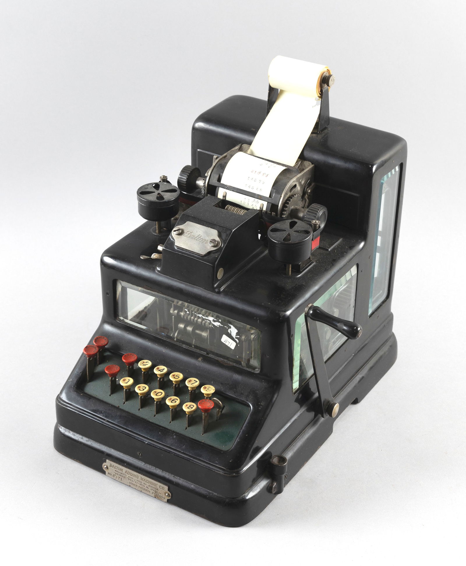 DALTON ADDING MACHINE Early 20th Century Height 11.5" (not including paper roll). Width 10". Depth (1 of 7)