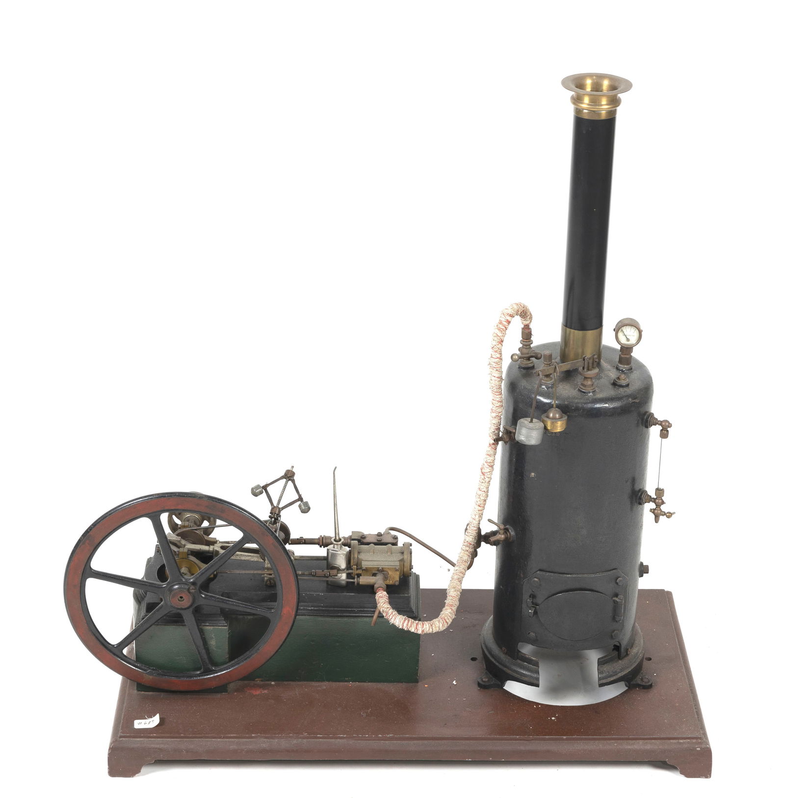 RADIGUET & MASSIOT VERTICAL INVERTED CYLINDER STEAM ENGINE France, Late 19th/Early 20th Century (1 of 2)