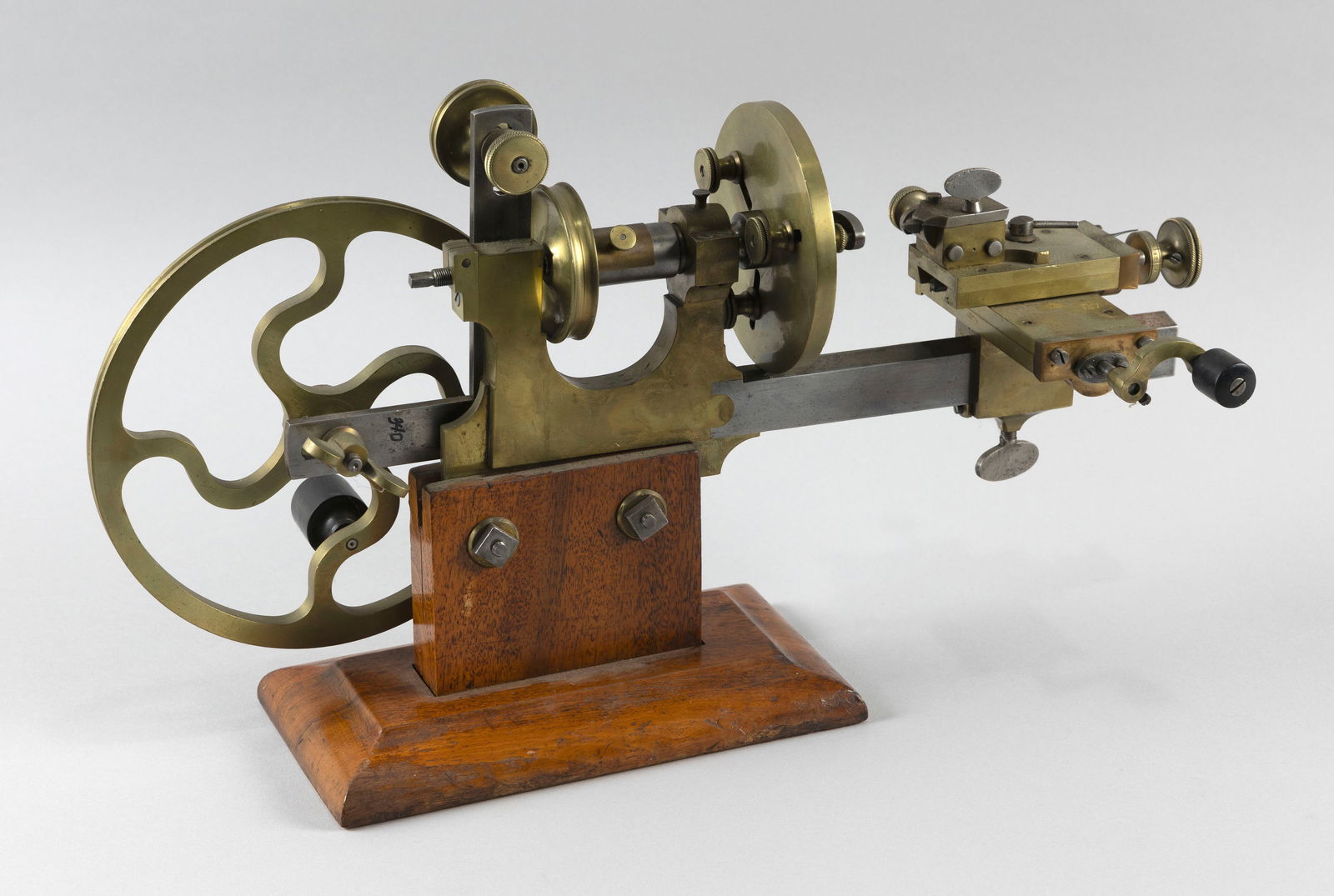 SWISS WATCHMAKER'S LATHE Late 19th/Early 20th Century Height 11". Length 18.5". (1 of 4)