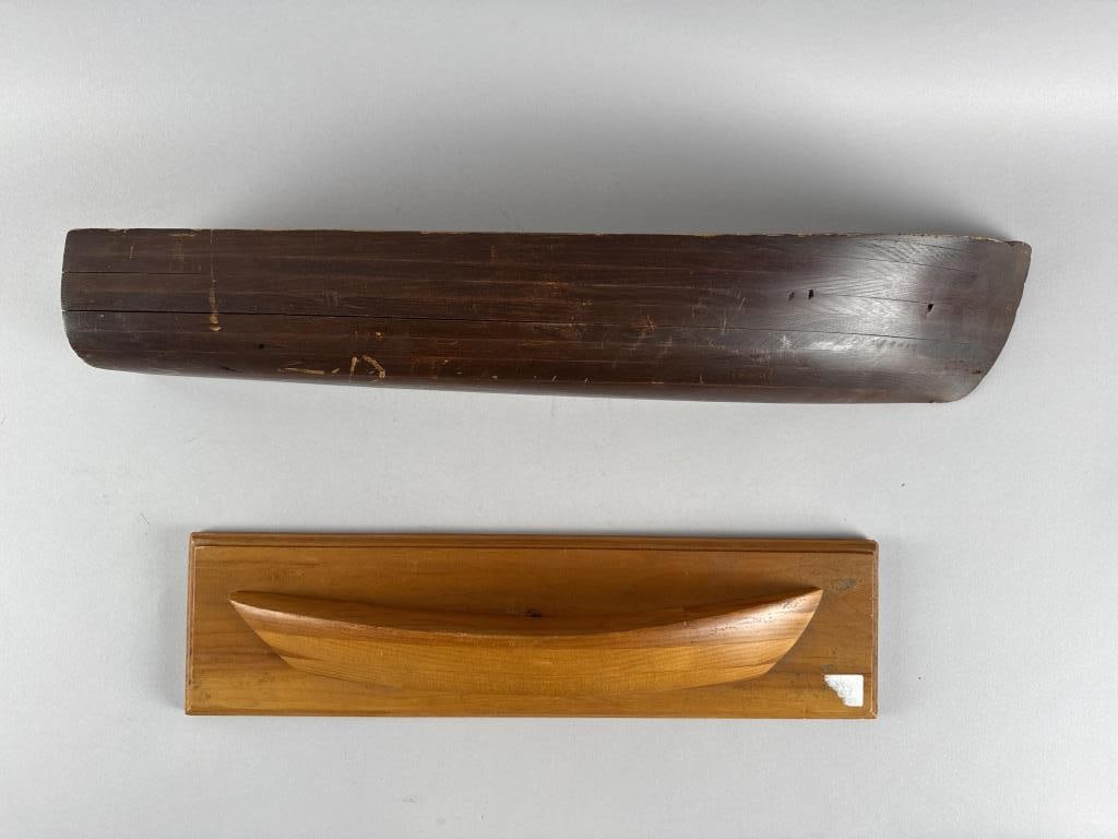 TWO HALF HULL MODELS 20th Century (1 of 4)