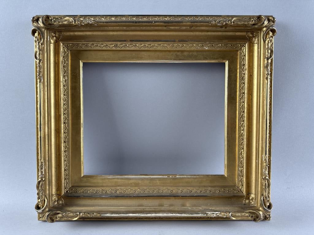 GILT FRAME 19th Century Aperture 10.25" x 8.25". Overall 15.5" x 13.5". (1 of 4)