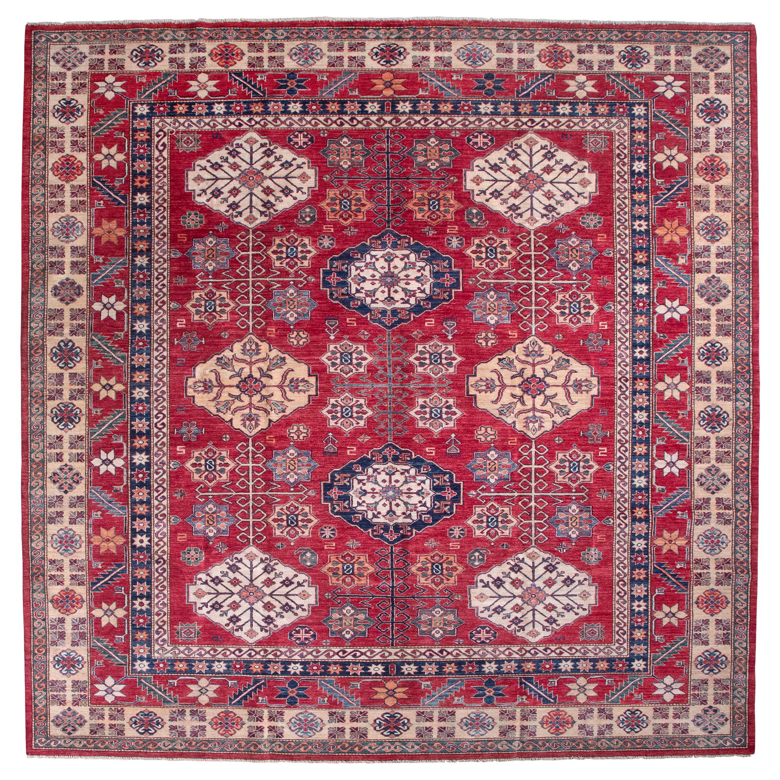 PERSIAN DESIGN RUG: 9'10" X 9'10" 21st Century (1 of 1)
