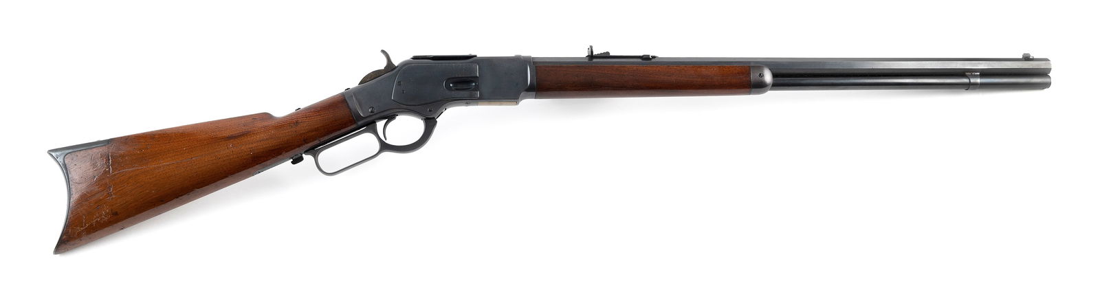 WINCHESTER MODEL 1873 RIFLE 19th Century Length of barrel 24". Total length 43.5". (1 of 2)