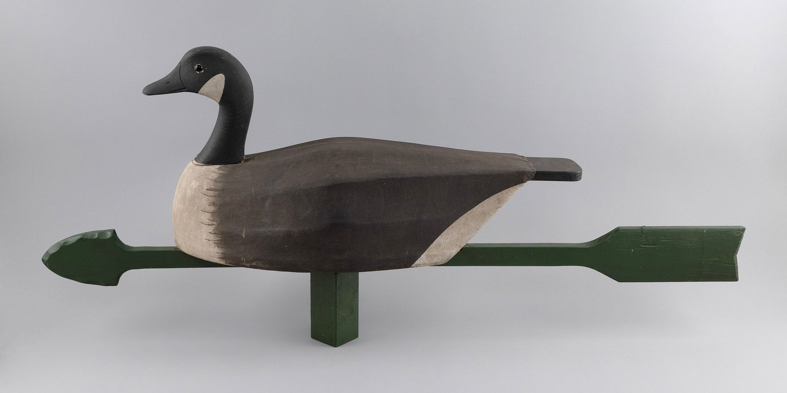 MARTY COLLINS CANADA GOOSE DECOY WEATHER VANE East Wareham, Massachusetts, 1960- Height 18.5". (1 of 3)